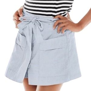 CAbi Light Blue Stretch Cotton Court Skort Shorts #5181 M
